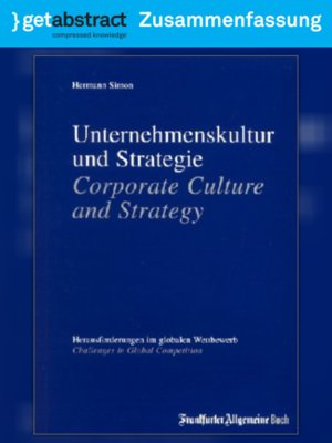 cover image of Unternehmenskultur und Strategie (Zusammenfassung)